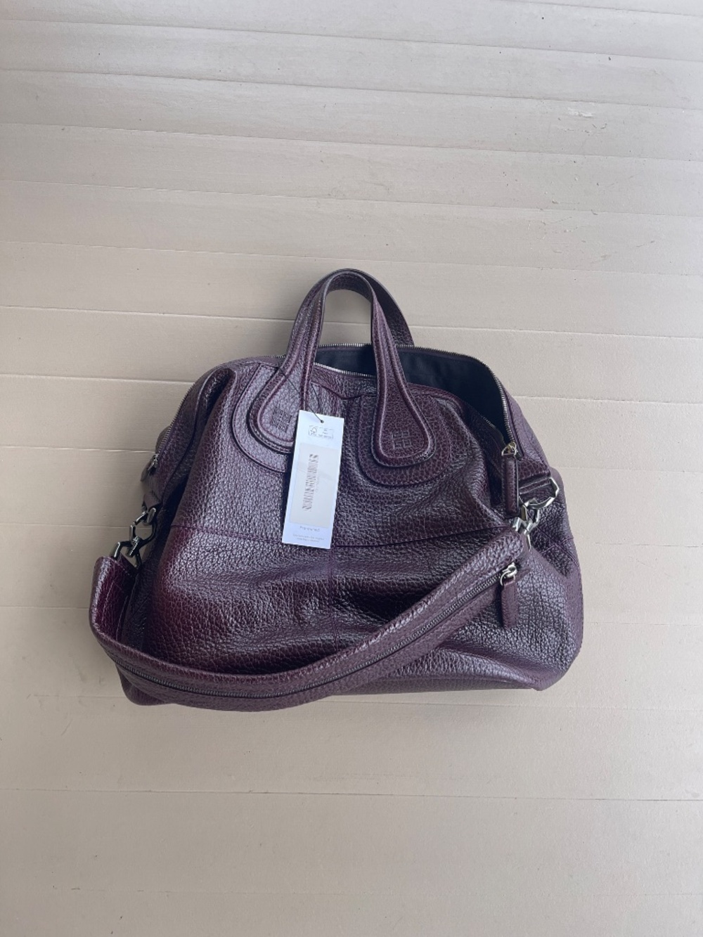 NWOT Givenchy Nightingale Satchel Y2K Gunmetal Hardware Mint condition